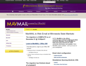 MavMAIL, MNSU Email Account
