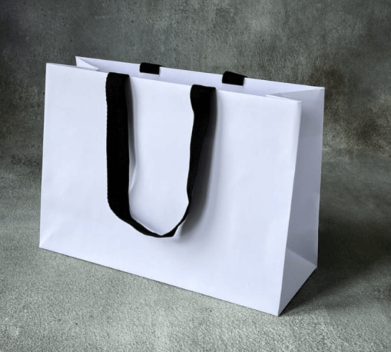 Are custom paper bags available in eco-friendly or recyclable options?